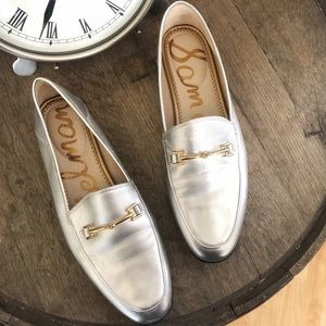 Sam Edelman | Leather Metallic Loraine Loafers